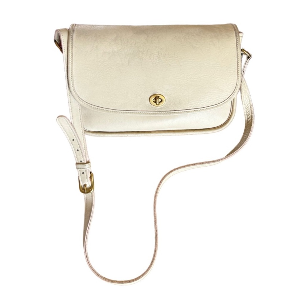 Vintage coach city bag in cream